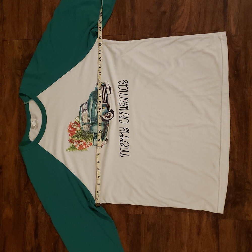 Merry Christmas Raglan Tee - Picture 5 of 5